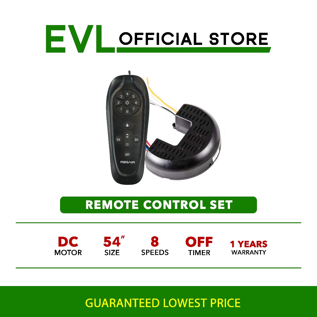 Regair Remote Control for DC Ceiling fan | Shopee Malaysia