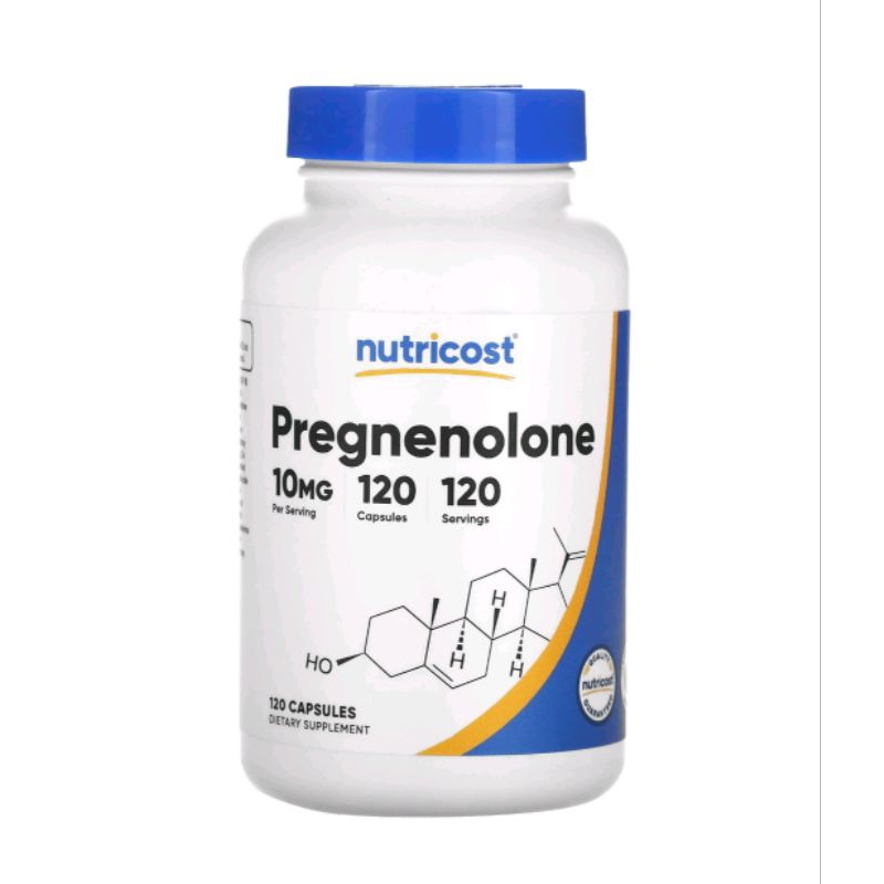 Nutricost, Pregnenolone, 10 mg, / 30 mg / 50 mg / 100 mg 120 Capsules ...