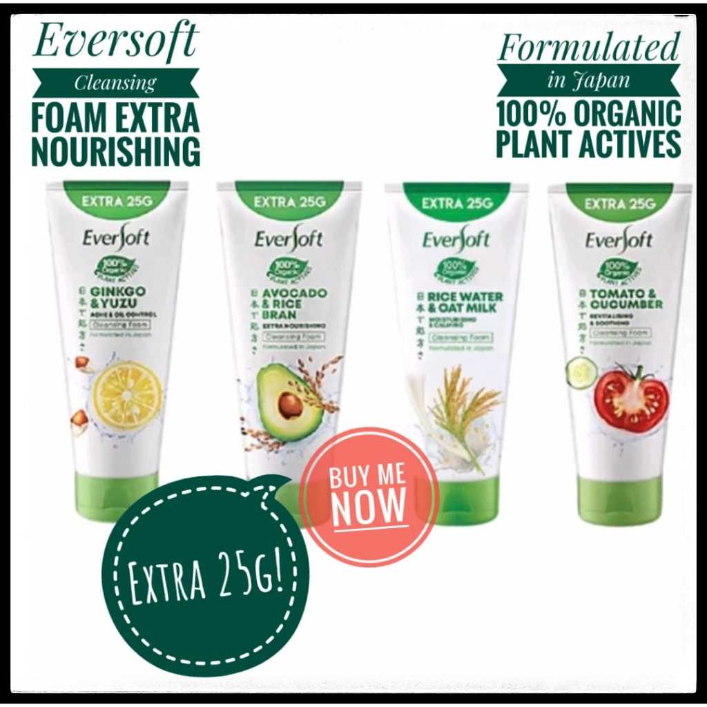 Eversoft Facial Cleansing Foam 195g Extra 25g Eversoft Cleanser ...