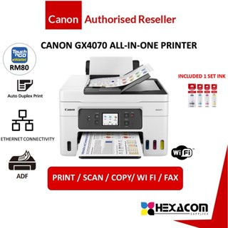 Canon Maxify Gx4070 4 In 1 Wireless Ink Tank Printer (print Scan Copy 