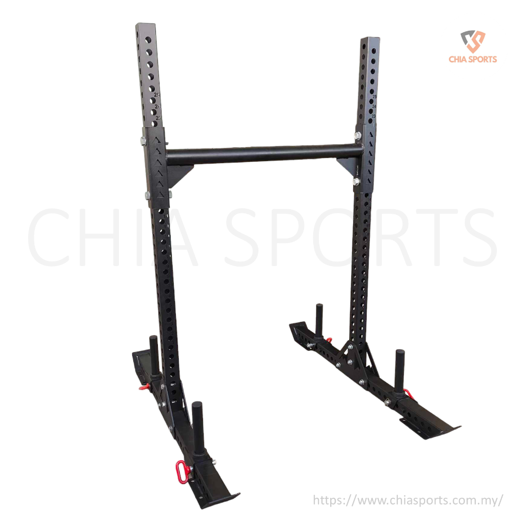 Strongman Yoke Rack Commercial Weightlifting Stand Fat Bar Pull-up 