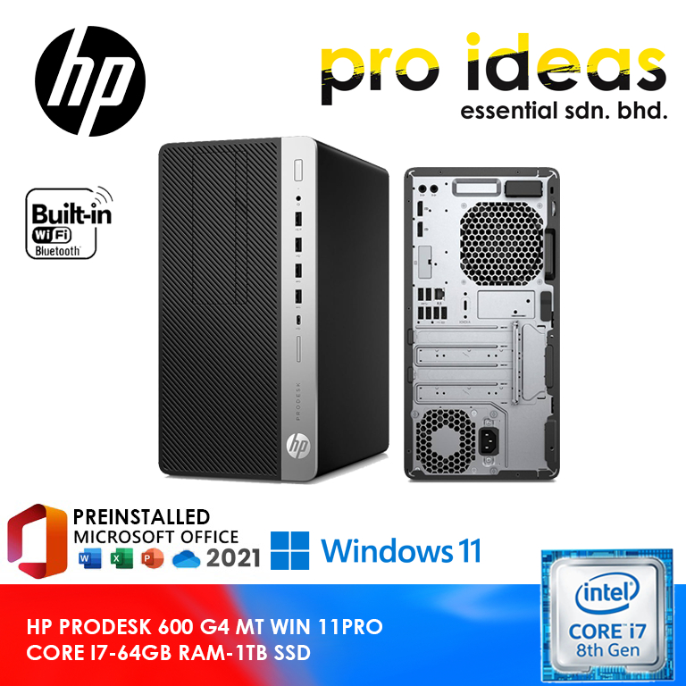 hp ProDesk 600 G4 SFF Core i7-8700 3.2GHz 8GB 256GB(NVMe SSD) Windows11 Pro