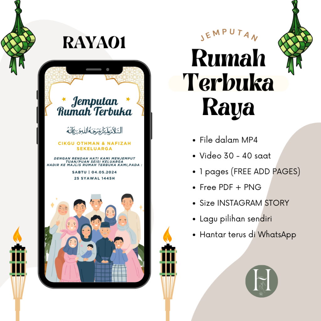 KAD DIGITAL JEMPUTAN RUMAH TERBUKA/JAMUAN RAYA 2024 (POSTER DAN VIDEO ...