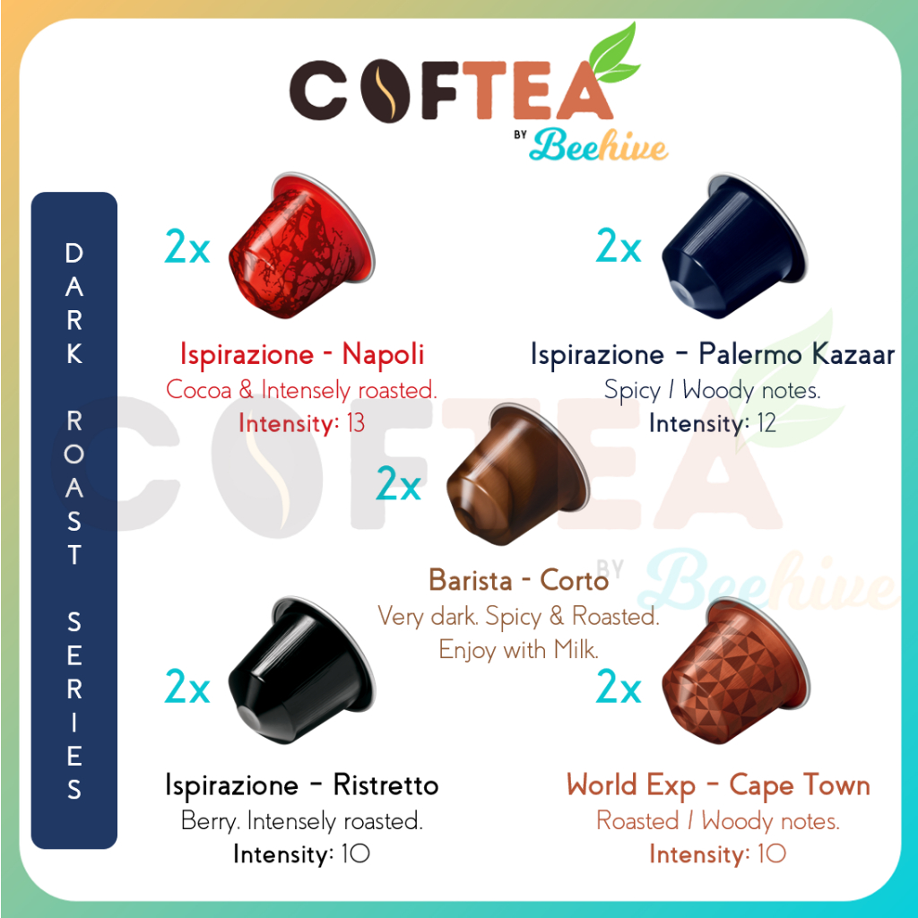 Nespresso Capsules Coffee Assorted Pack 10 Capsule [Variety Flavours