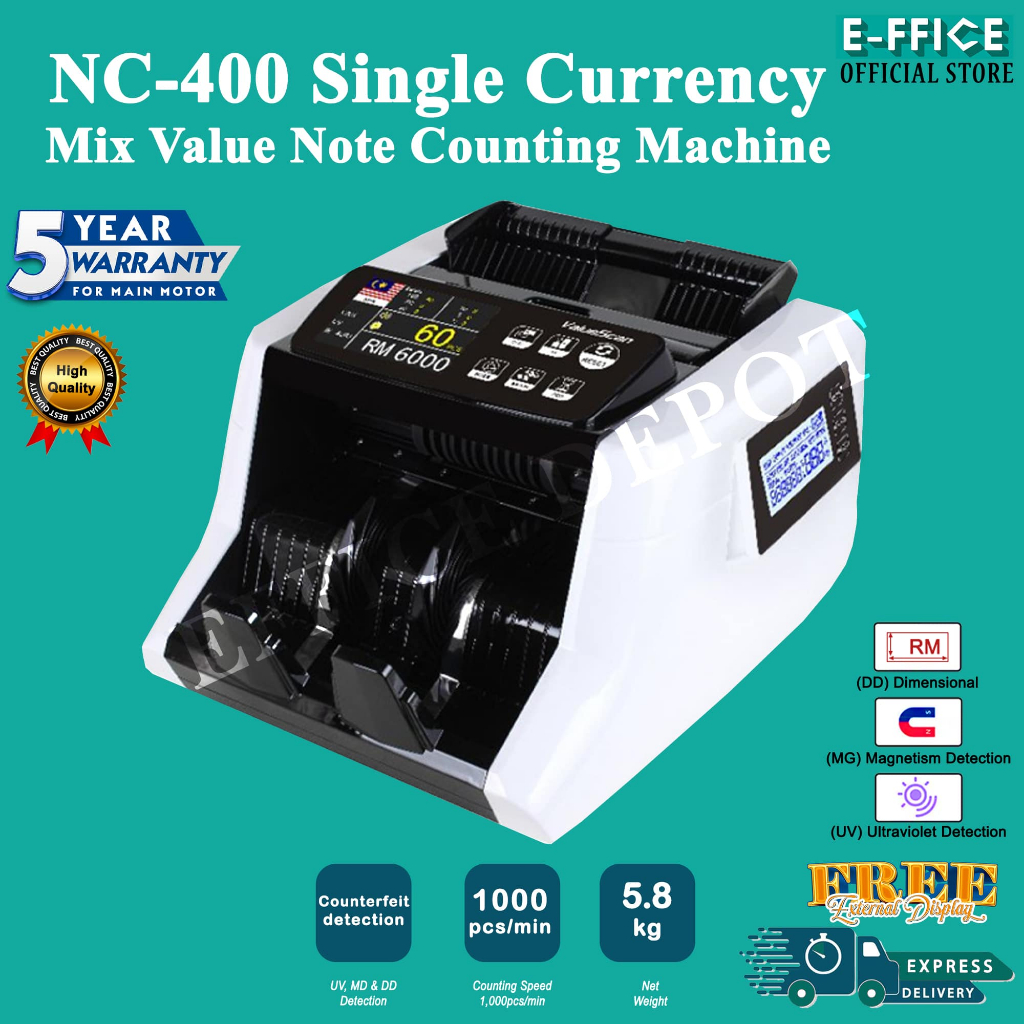 Effice Depot - NC-400 SDC Single Domination Mix Value Money Counter ...