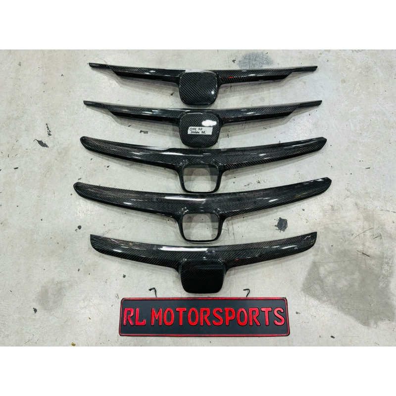 Honda civic FD FD2 FD2R 2006 - 2011 Carbon mugen RR type R front grill ...