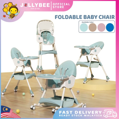Jollybee Baby Multifunction Foldable Dining High Chair Baby Dining ...