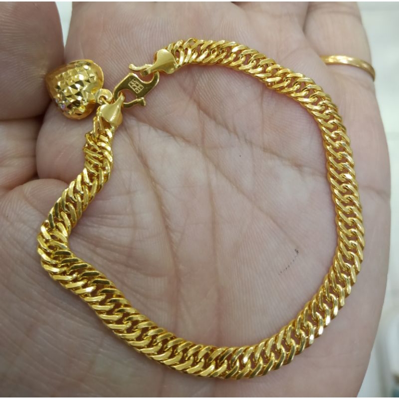 Gelang Tangan Lipan Emas 916 Gold Bracelet Lipan🌈 | Shopee Malaysia