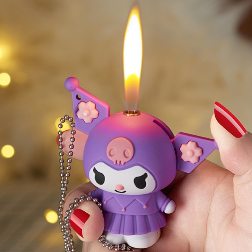 Cute Kuromi Manga Character Soft Flame Butane Gas Lighter | Shopee Malaysia