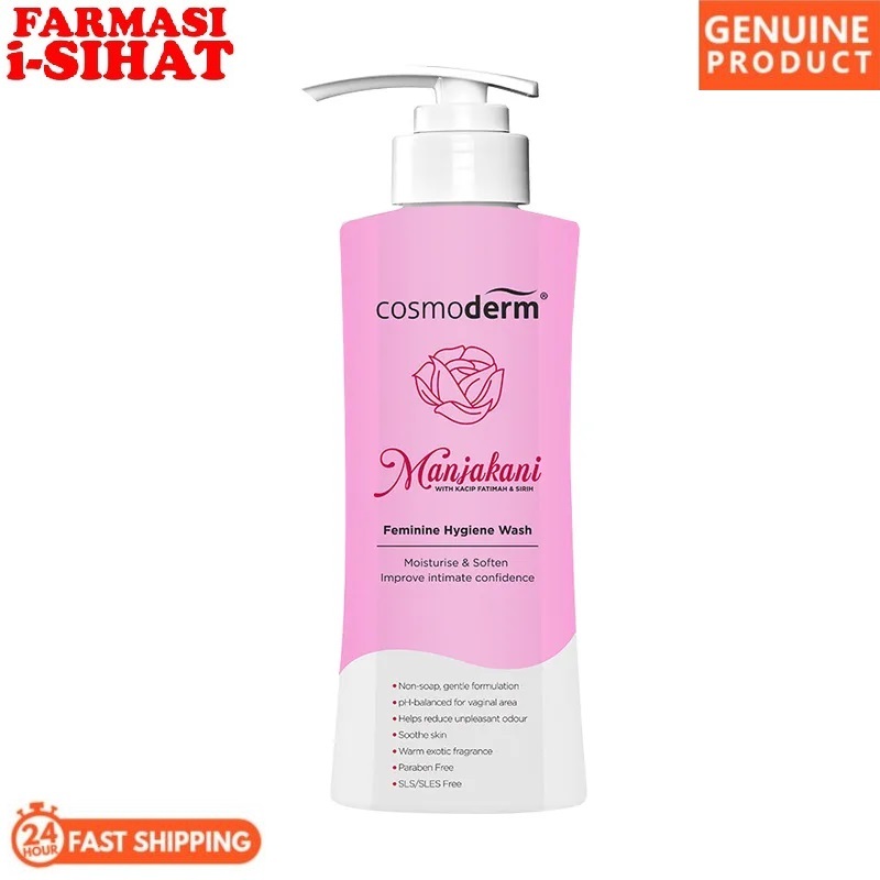 👍👍Cosmoderm Manjakani (with Kacip Fatimah & Sirih) Feminine Hygiene