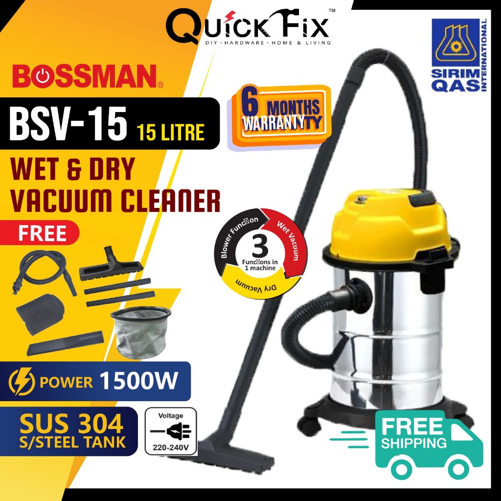 QuickFix [NEW 3 IN 1 PRO] BSV 20 Litre Wet Dry & Blow Vacuum Cleaner ...