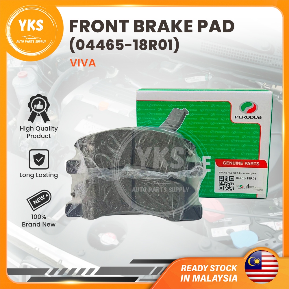 🔥100 ORIGINAL PERODUA🔥0446518R01 PERODUA VIVA DISC BRAKE PAD (FRONT