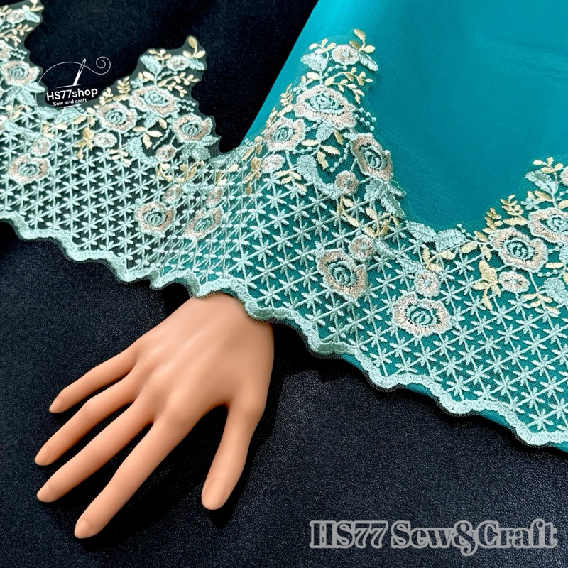 [ 50cm/ unit ] HSLJC20 boder lace baju/ chemical boder lace/ chemical ...