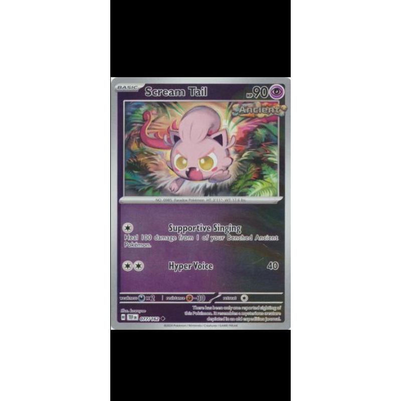 Pokemon TCG scream tail temporal force | Shopee Malaysia