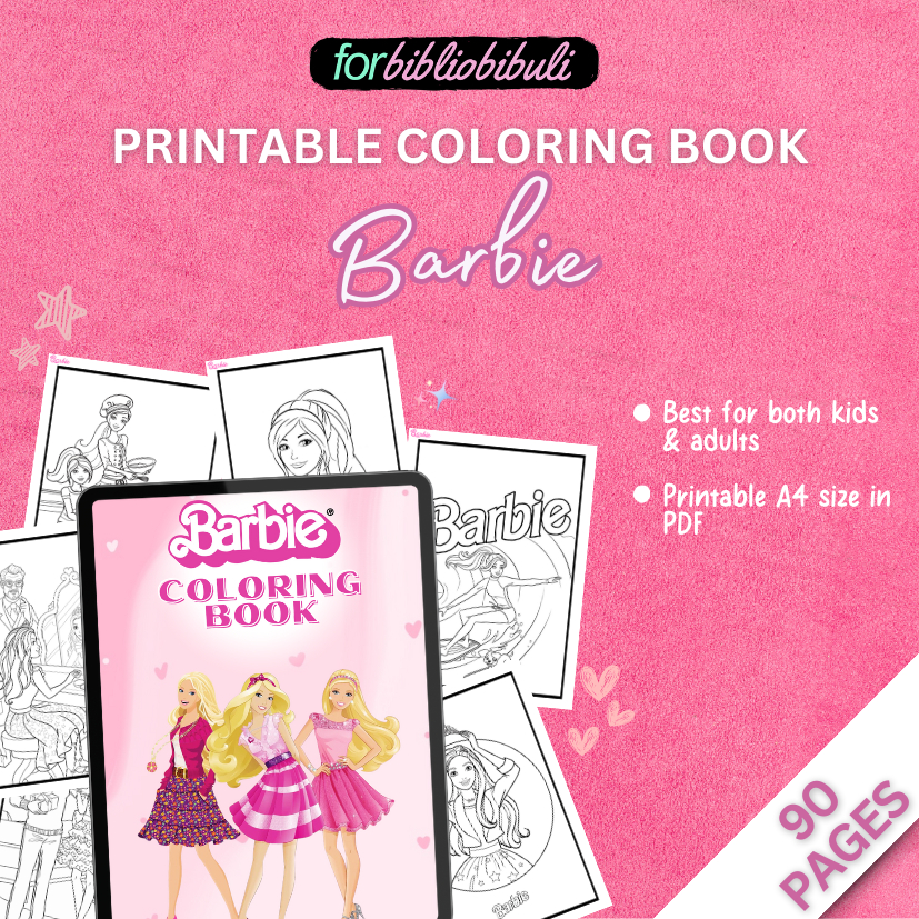 [PRINTABLE SOFT COPY PDF FILE] Barbie Digital Coloring Book for kids ...