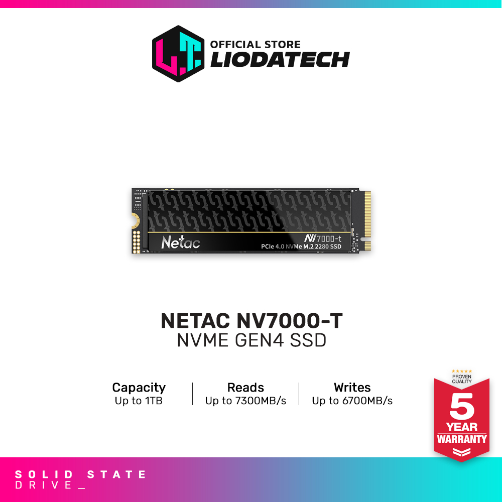 Netac NV7000-T PCIe Gen 4 M.2 NVMe SSD (512GB / 1TB) | Shopee Malaysia