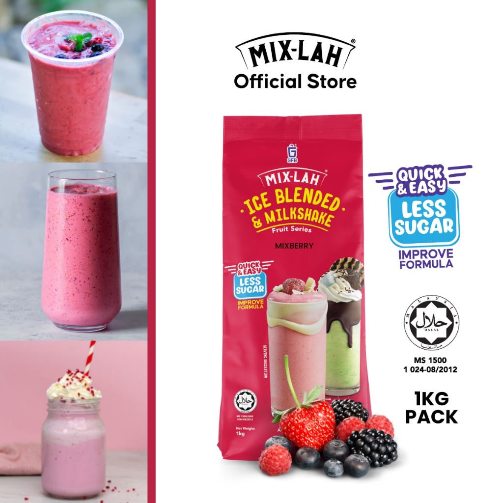 MIX-LAH Fruits Ice blended Milkshake Powder Serbuk Air Balang ...