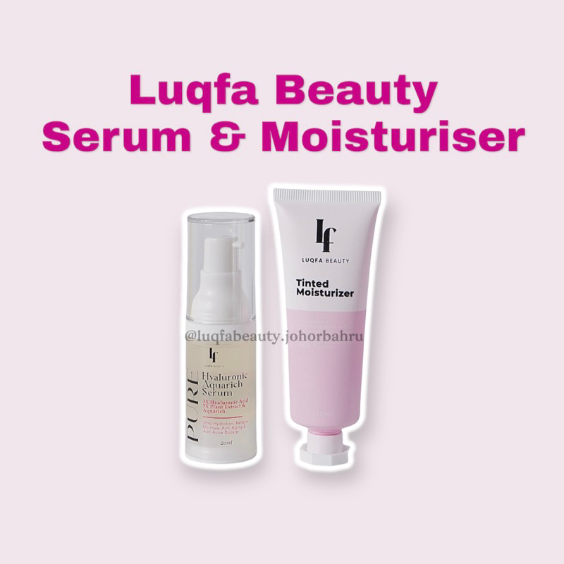 Luqfa Beauty Set Serum and Tinted Moisturiser Ori HQ luqfabeauty ...