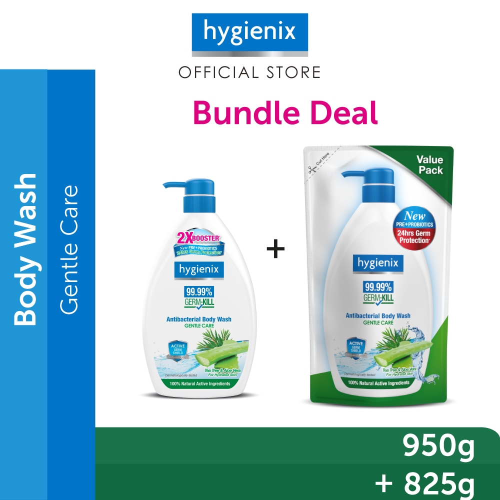 [Bundle Deal] Hygienix Antibacterial Body Wash Gentle Care Pre ...