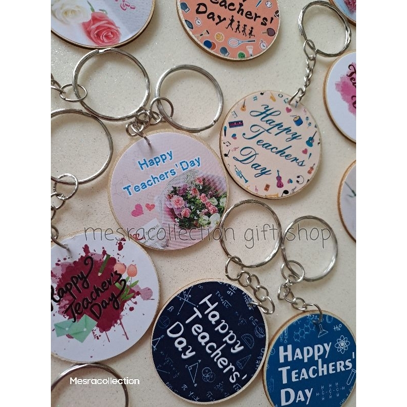 Keychain Bajet Happy Teachers Day Hadiah Hari Guru Shopee Malaysia