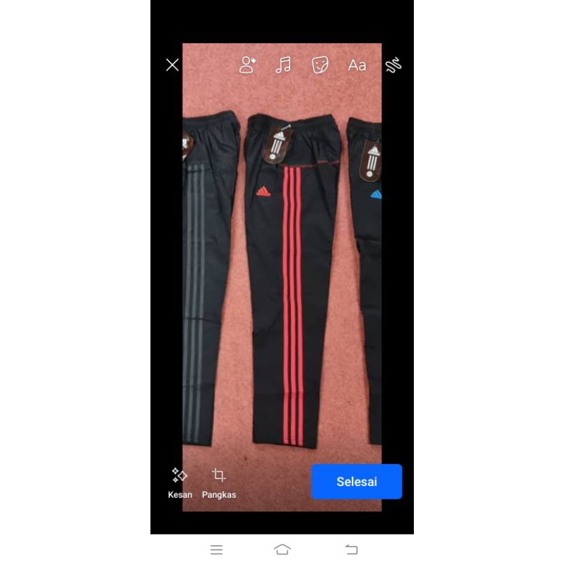 SELUAR TRACKSUIT A.D.I.D.A.S CLIMALITE READY STOK Shopee Malaysia
