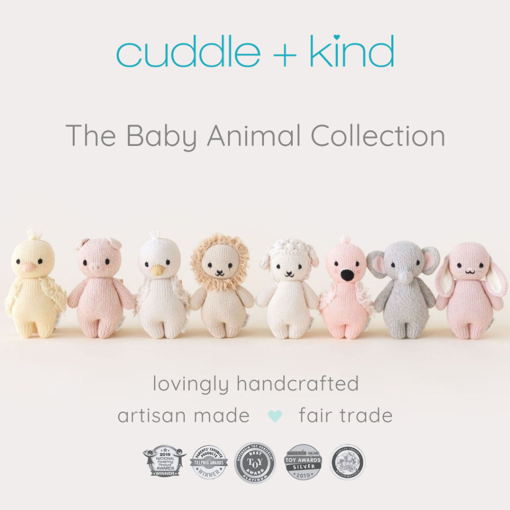 Cuddle+Kind Hand Knit Baby Animals Doll Shopee Malaysia