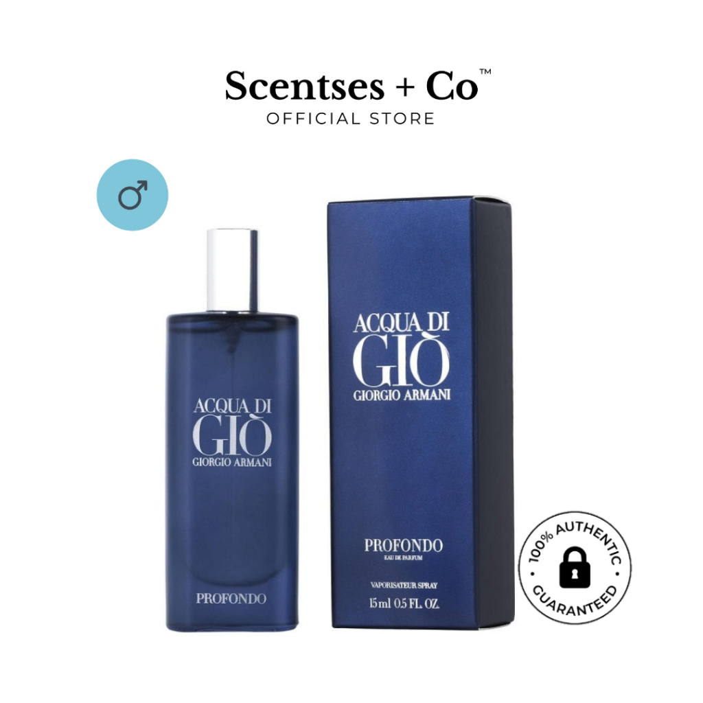Acqua Di Gio Profondo EDP / Parfum 15mL Travel Spray Perfume by Giorgio ...