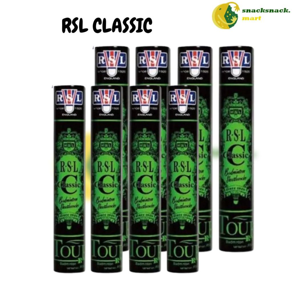 [ORIGINAL] RSL CLASSIC SHUTTLECOCKS BADMINTON (Speed 77) ( 1 TUBE = 12 ...