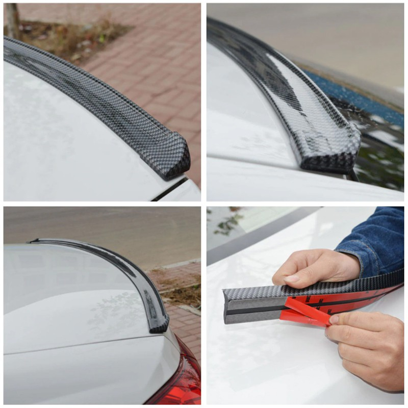 6D Carbon Samurai Spoiler Car Rear Bonnet Boot Trunk Lips Rear ...