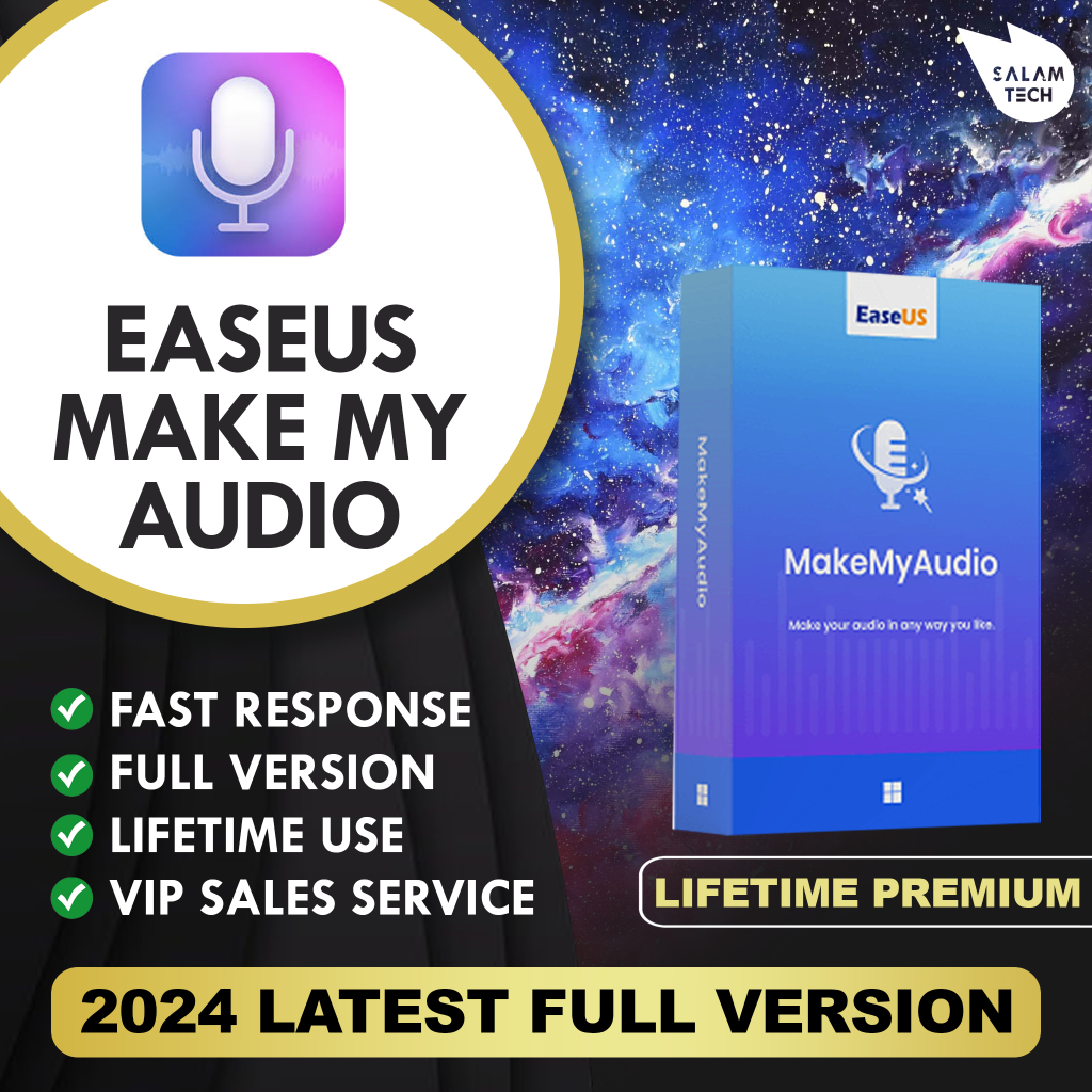 EaseUS MakeMyAudio 2024⚡ LIFETIME PREMIUM ⚡LATEST 2024 ⚡ LIFETIME ...