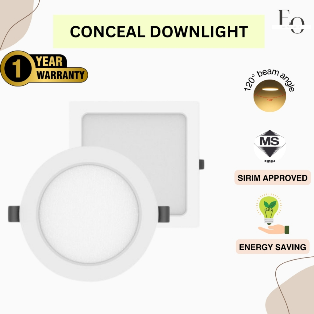 Fighter 4'' / 6'' / 8'' Conceal Downlight (Square) | Shopee Malaysia