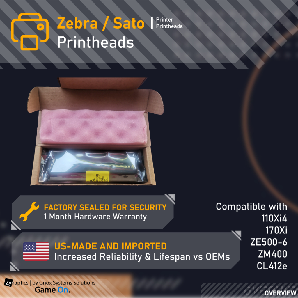 [US IMPORT] Genuine Zebra/Sato Printhead Replacement (110Xi4/170Xi4