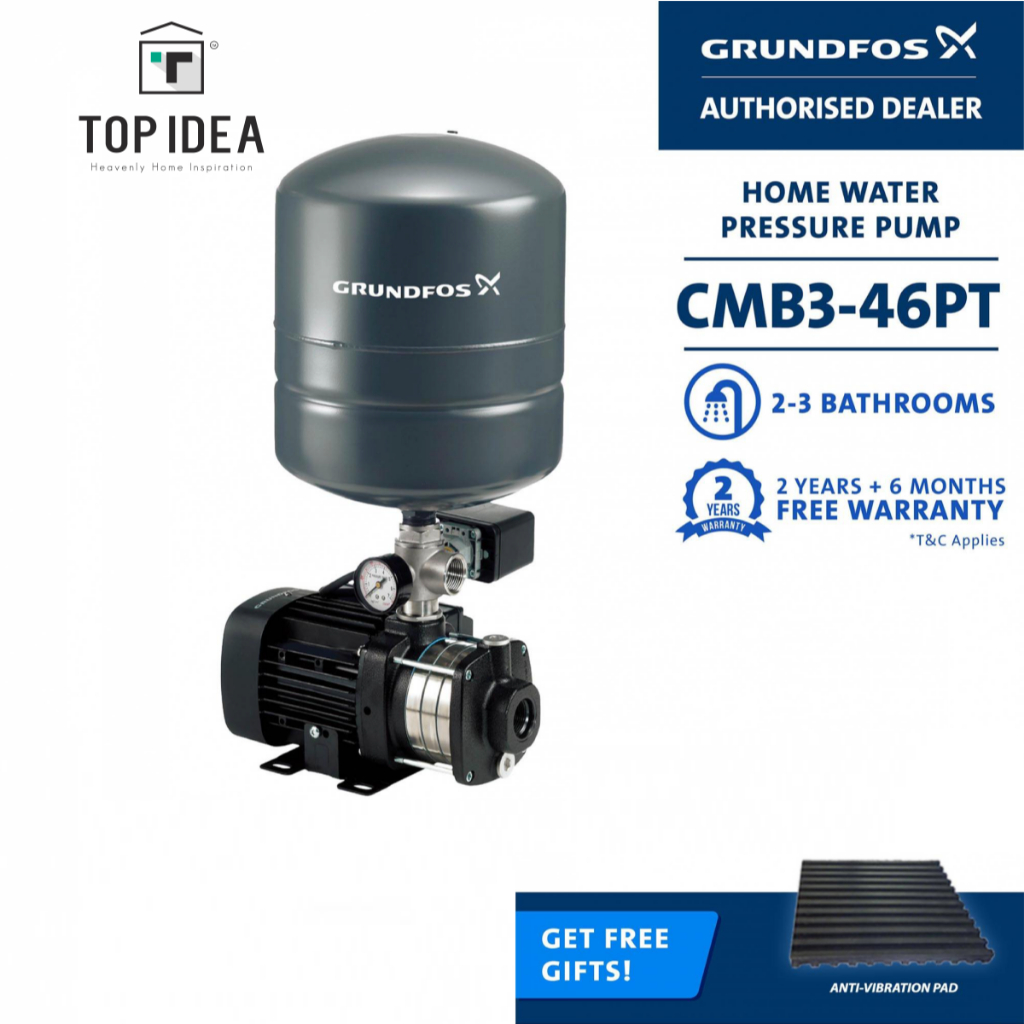 GRUNDFOS CMB 3-46 PT Automatic Home Water Pressure Booster pump With ...