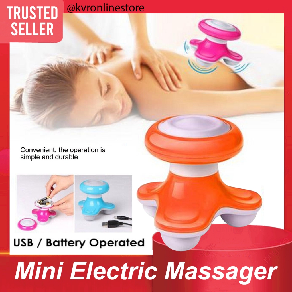 Mini Massager USB Rechargeable & Battery Operated Wave Vibrating Pain  Relief Full Body Massage / Mesin Urut Kecil | Shopee Malaysia