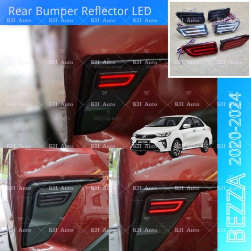 Perodua Bezza 2020-2024 Rear Bumper Reflector LED KH Car Auto | Shopee ...