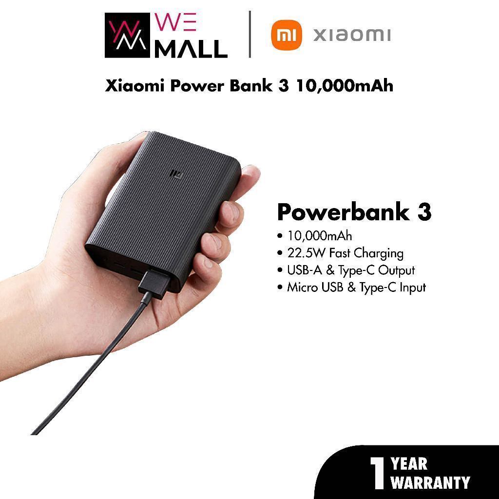 Xiaomi Powerbank 3 Ultra Compact 22.5W Fast Charging 10000mAh Power ...