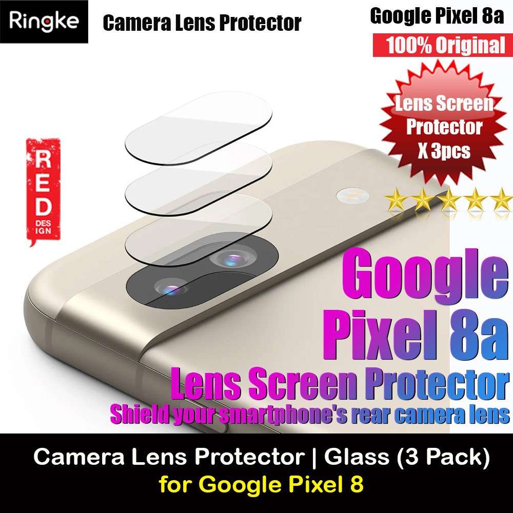 Protettore Fotocamera Pixel 8a - Vetro Temperato Ringke 3 Pezzi Per Lenti - Foto 9