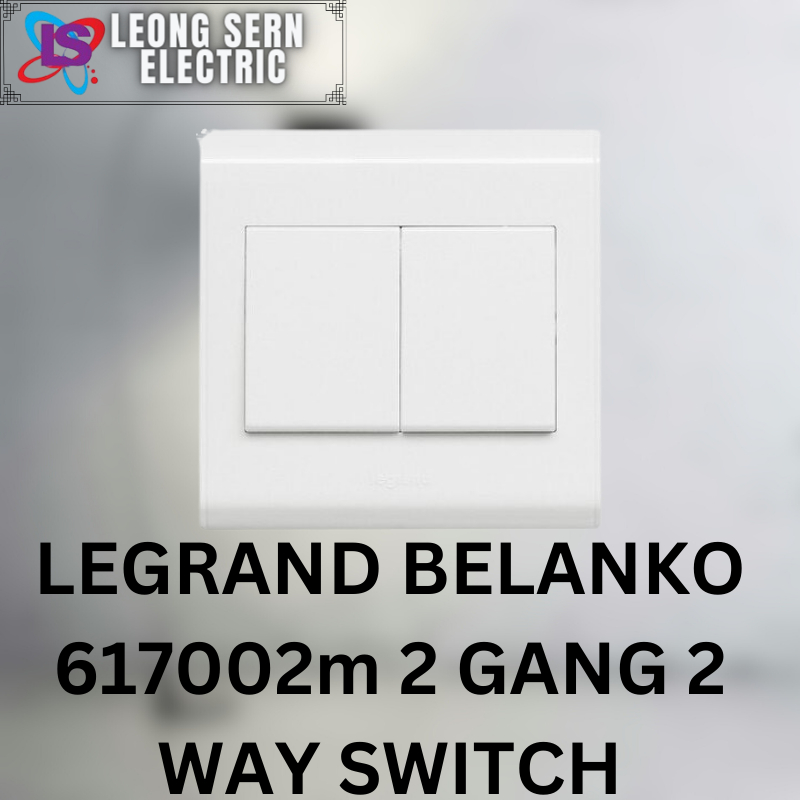 LEGRAND BELANKO 617002m 2 GANG 1 WAY SWITCH | Shopee Malaysia