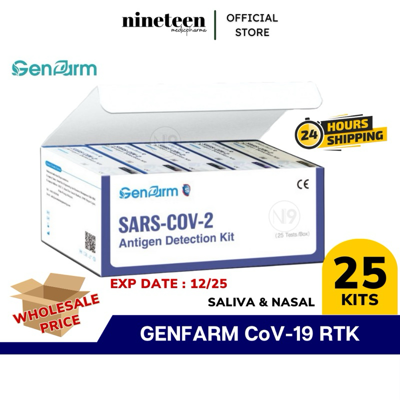 [WHOLESALE] GENFARM 2 IN 1 Nasal & Saliva Covid19 RTK Home Self Test