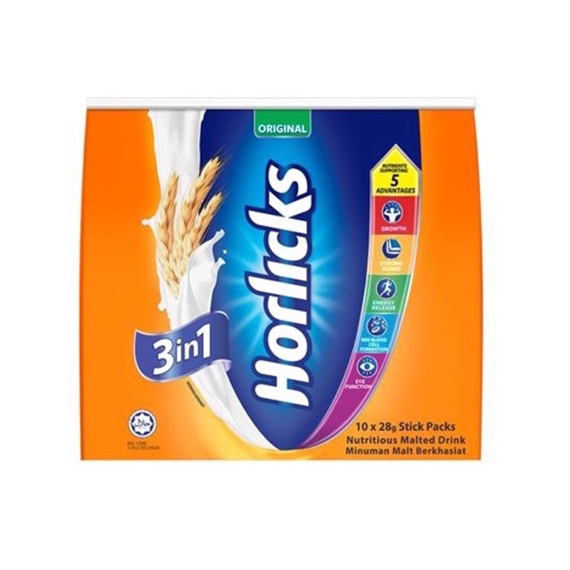 Horlicks 3-in-1 Cereal /Original 10 x 28g/32g | Shopee Malaysia