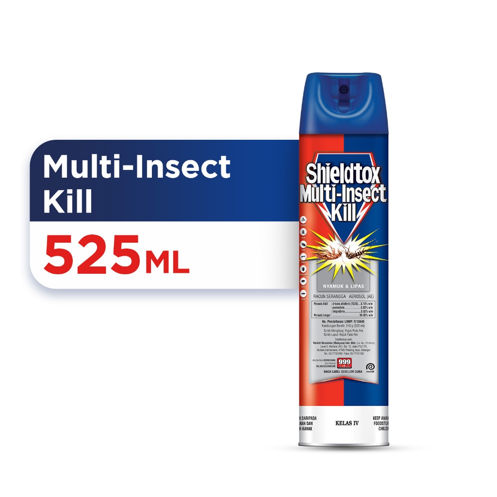 Shieldtox Multi-Insect Killer Spray Aerosol 525ml | Shopee Malaysia