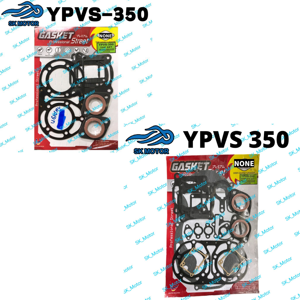 Yamaha YPVS350 YPVS 350 Top Set Overhaul Enjine Gasket Head Block