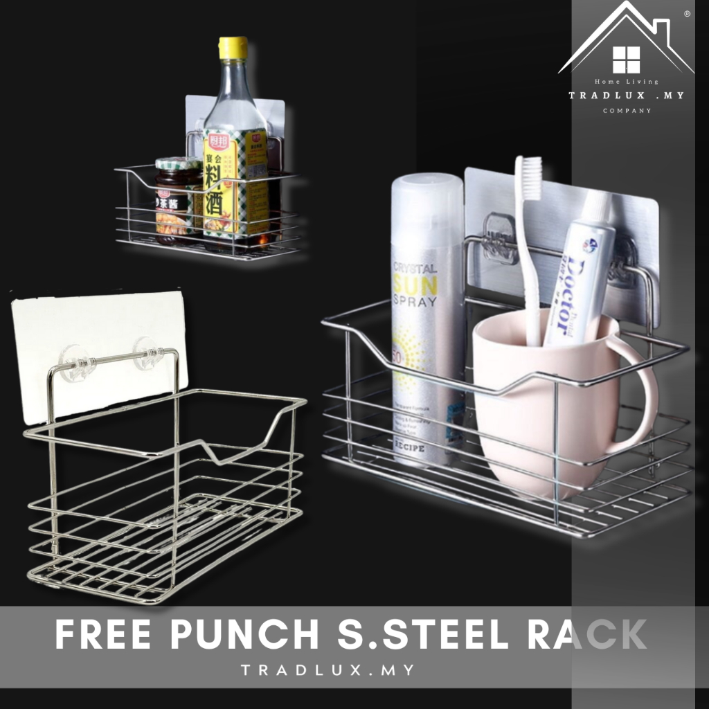 Tradlux Stainless Steel Wall Mounted Rack Bathroom Shower Shelf, Shower ...