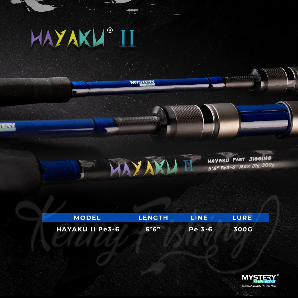 Mystery HAYAKU MAD-KEREL JIGGING ROD Bc SPINNING FISHING ROD