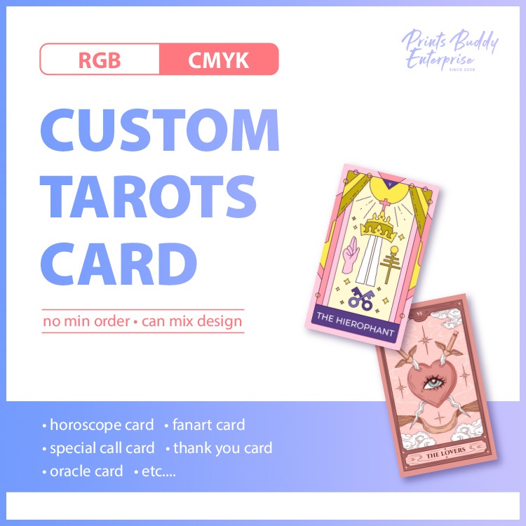  print own design tarot card oracle card tarocchi card bookmark