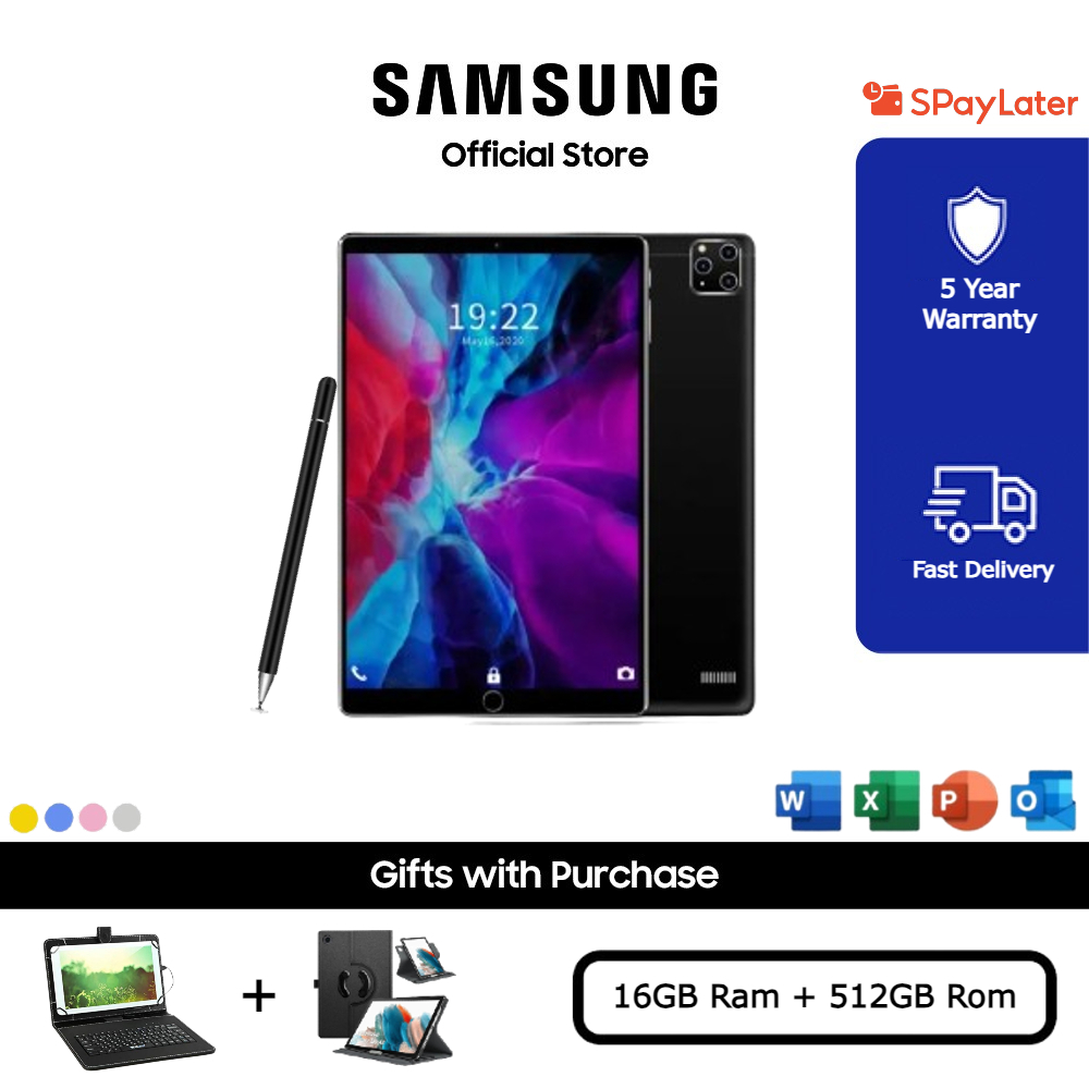 {PROMO} 2023 5G Tablet Samsung Galaxy P20 12 Inch Tablet 16GB+512GB