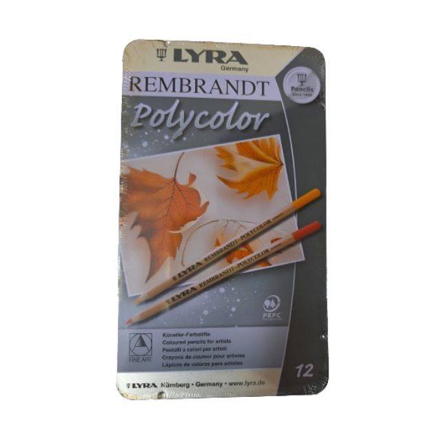 Lyra Rembrandt Polycolor Art Pencils In Metal Tin - 12 Assorted Colors ...