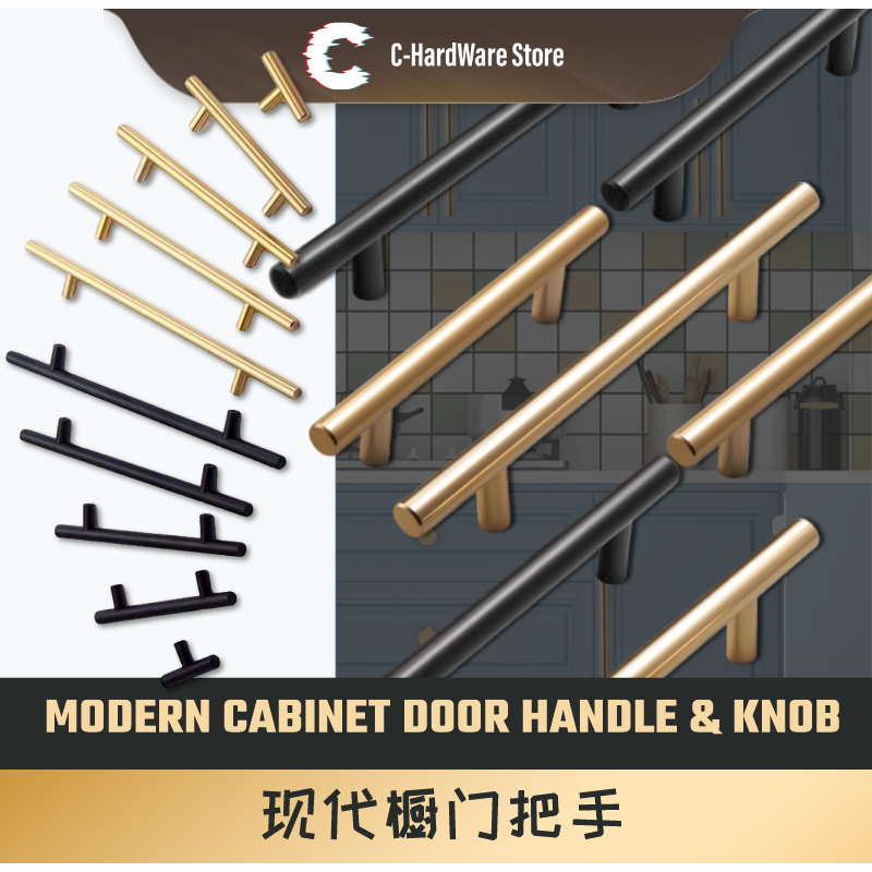 Solid Drawer Wardrobe Handle 橱柜抽屉柜门把手 Shopee Malaysia