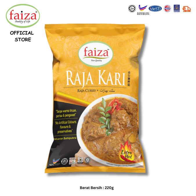 FAIZA's Rempah Raja Kari (220gm) | Shopee Malaysia