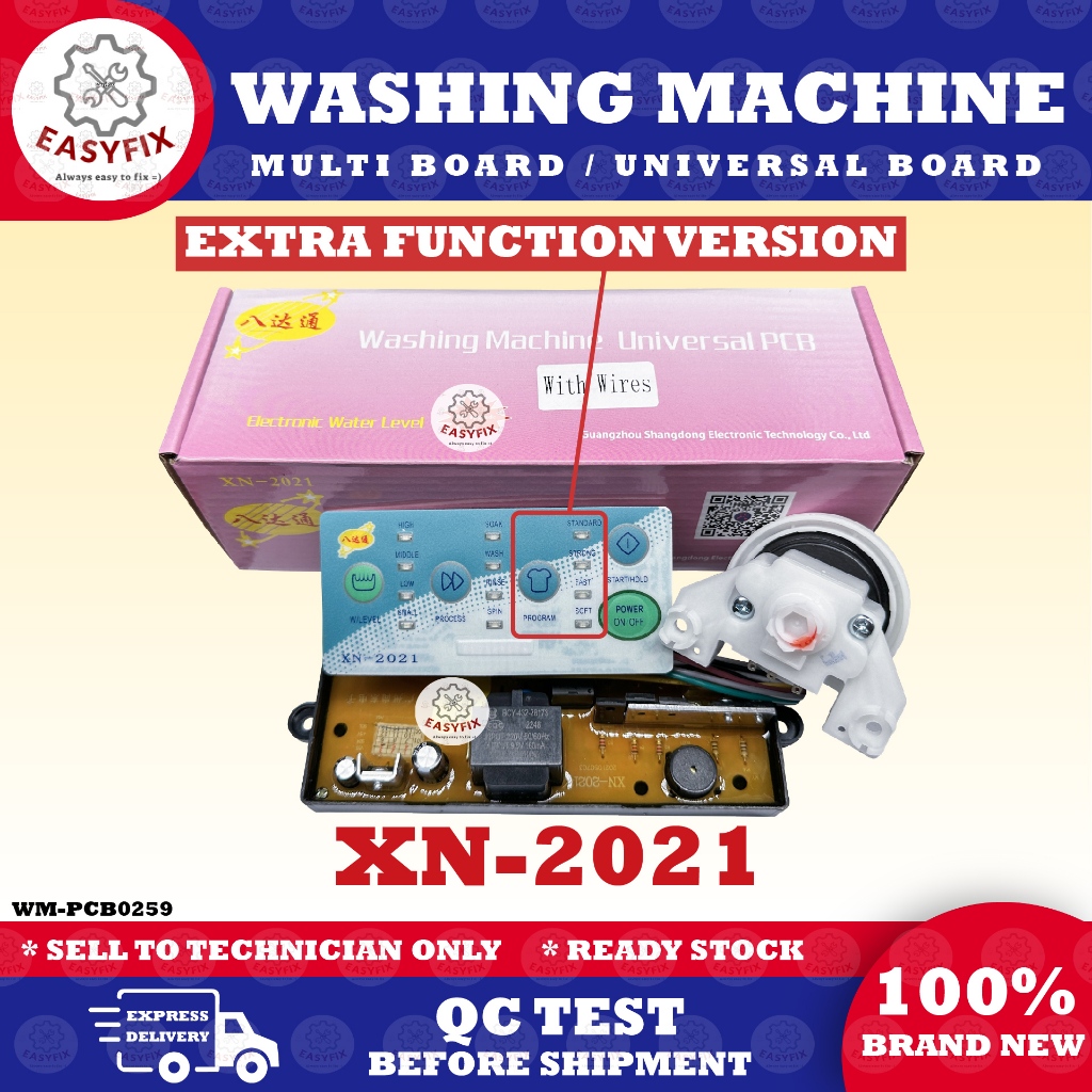 XN-2021 WASHING MACHINE UNIVERSAL BOARD / MULTI BOARD / CONTROL BOARD